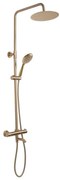 REA-P6604 - Zestaw prysznicowy LUNGO z baterią termostatyczną, szczotkowane złoto