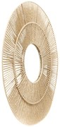 Dekoracyjne lustro w plecionej ramie MARAL, Ø 75 cm
