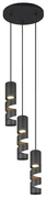 Moderne hanglamp zwart 3-lichts - Stream Nowoczesny Oswietlenie wewnetrzne