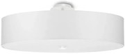 Biały minimalistyczny plafon z abażurem 50 cm - EX662 A6-F30