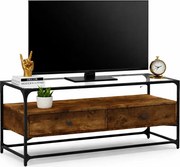 Minimalistyczna szafka pod TV przydymiony dąb G4-Z58