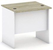 Biurko MIRELLI, 80x80 cm, biały/dąb sonoma