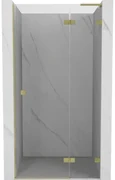Mexen Lunar L drzwi prysznicowe uchylne prawe 70 cm, transparent, złote szczotkowane - 834L-070-000-55-00-P
