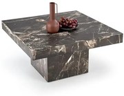 Stolik kawowy MONOLIT 80x80 czarny marmur HALMAR