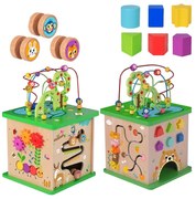 Tooky toy kostka edukacyjna sorter labirynt przeplatanka zwierzątka