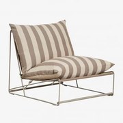 Moduł Centralny Do Modułowej Sofy Ogrodowej Amaro Kremowa Tapioca - Mokka Brąz - Sklum