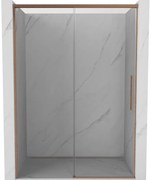 Mexen Rox drzwi prysznicowe rozsuwane 140 cm, transparent, miedź szczotkowana - 8C2-140-000-65-00