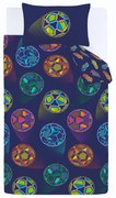 Niebieska pościel dziecięca dwuosobowa 200x200 cm Bright Football – Catherine Lansfield