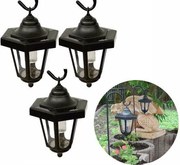 Lampa solarna ogrodowa latarnia LED komplet 3szt
