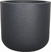 Okrągły doniczka Graphit'Up antracyt 40 cm - Wewnętrzny/Zewnętrzny