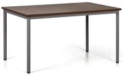Stół jadalniany TRIVIA, 160x80 cm, ciemnoszara podstawa, orzech