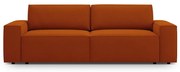 Ceglasta rozkładana sofa 247 cm Jodie – Micadoni Home