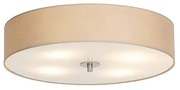 Lampa sufitowa rustykalna beżowa 50 cm - Drum Nowoczesny Oswietlenie wewnetrzne