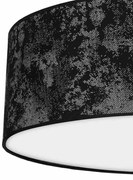 Lampa Sufitowa, czarna, okrągła SATINO SILVER 3xE27 Ø50cm