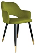 Krzesło NAPO BL VELVET GOLD oliwkowe ATOS