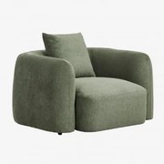 Zestaw 2 Foteli Z Tkaniny Chenille Coco Szenil Sage Green - Sklum