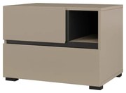 Szafka nocna CROSS S-2S congo/czarna HELVETIA