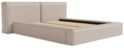 Łóżko ze skrzynią 180 x 200 cm - Tkanina - Beżowy - TIMANO IIPascala Morabito