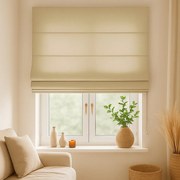 Roleta rzymska na wymiar ciemny beż EFE bez wzorów - do 200 cm