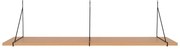 Półka w dekorze jesionu w naturalnym kolorze 120 cm Chiba – House Nordic
