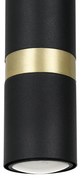 Lampa wisząca JOKER SATIN GOLD 1xGU10, czarny, złoty, pojedynczy, tuba
