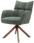 Zielone tapicerowane fotele jadalniane zestaw 2 szt. Marilla – Unique Furniture