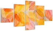 Obraz - Tło z jesiennych liści (125x70 cm)