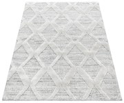 Dywan nowoczesny 3D La Casa romby kremowy 80 cm x 150 cm