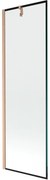 Mexen Next parawan nawannowy 1-skrzydłowy 60 x 150 cm, czarna ramka, miedź szczotkowana - 895-060-000-00-70-65
