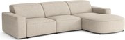 Narożnik modułowy Cursal B prawostronny – sofa narożna 282 × 166 cm, kremowy Raven 24, nowoczesny design
