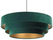 Zielona lampa wisząca glamour nad stół - 10X S441 B7-F58