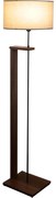 Lampa stojąca AYD 1xE27/40W/230V beżowa/brązowa