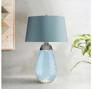 Elstead LENA-TL-L-BLUE - Lampa LED biurkowa LENA 1xE27/60W+1xGU10/7W nieb.