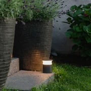 Zewnetrzna Nowoczesna lampa zewnętrzna ciemnoszara 12 cm z LED - Bar Nowoczesny Oswietlenie zewnetrzne