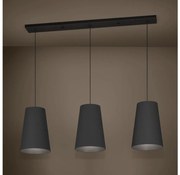 Eglo 390133 - Żyrandol na lince PETROSA 3xE27/40W/230V czarny