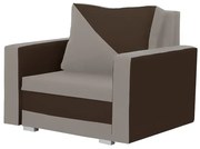 Fotel rozkładany z funkcją spania ASTO1 Jasny brąz/Ciemny brąz