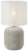 Szara lampa stołowa z tekstylnym kloszem (wysokość 44 cm) Montagna – Markslöjd