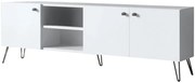 Biała szafka pod telewizor na nóżkach F2-S63