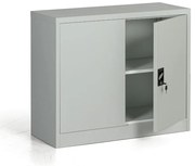 Metalowa szafa, demontowana, 1 półka, 950 x 800 x 400 mm, szara