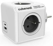 Rozgałęźnik do gniazdka 12 cm PowerCube Original USB – Cubenest