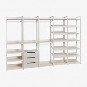 Modułowa Otwarta Szafa 5-częściowa Z Żelaza Velunis Gardenia Biel - Sklum