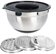 Misa nierdzewna z pokrywą i tarkami