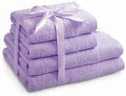 Restilo Komplet ręczników Amari jasnofioletowy, 2 szt. 50 x 100 cm, 2 szt. 70 x 140 cm
