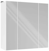 Biała trzydrzwiowa lustrzana szafka łazienkowa 60cm  R5-L21