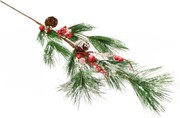 Sztuczna gałąź sosny dekoracją, 75 cm