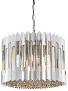 Żyrandol RITZ CHROME 7xE14, kryształowy, glamour