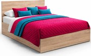 Podwójne Łóżko Z Materacem Dąb Sonoma 160X200 B4-S35