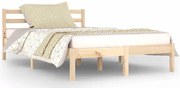 Skandynawskie łóżko z litej sosny 120x200 cm E1-H09