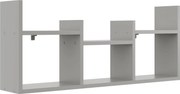 Szara Minimalistyczna Półka Na Książki L8-S52