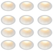 Zestaw 12 białych opraw LED GU10 35 mm IP44 - Dept Nowoczesny Oswietlenie wewnetrzne